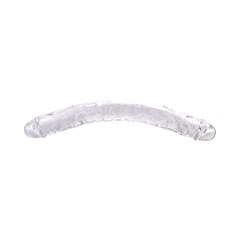 Loving Joy 15 Inch Double Ended Dildo Clear Loving Joy 15 Inch Double Ended Dildo Clear